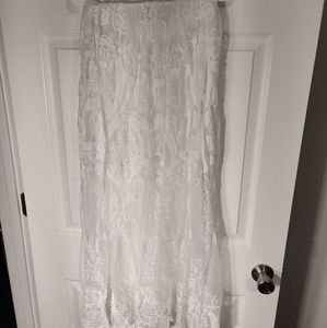 Lace cover up skirt